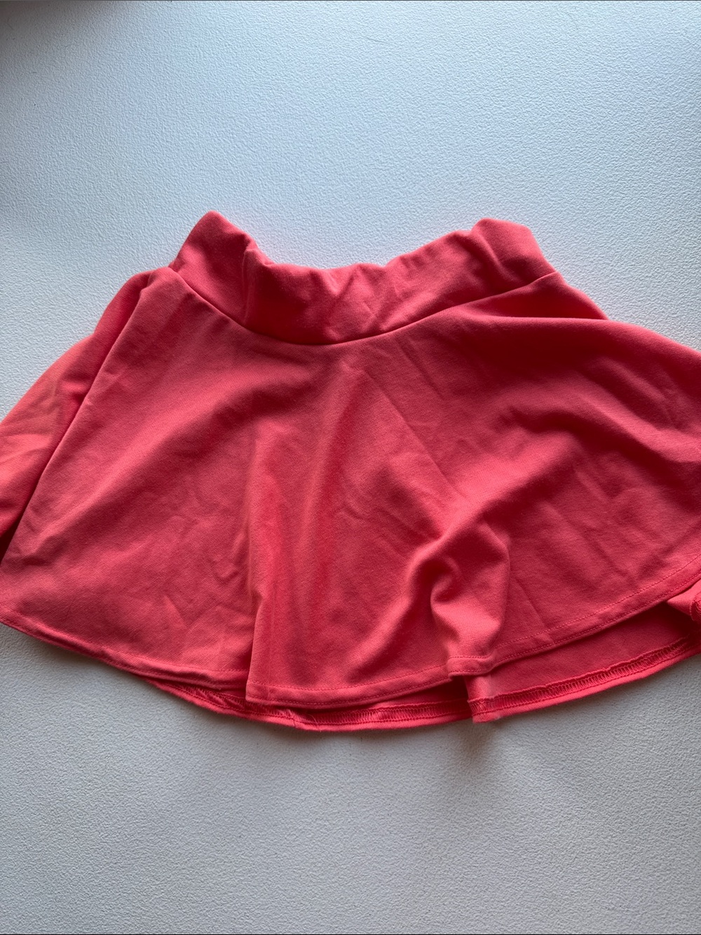 Girls Coral Skater Skirt with Stretch Waistband